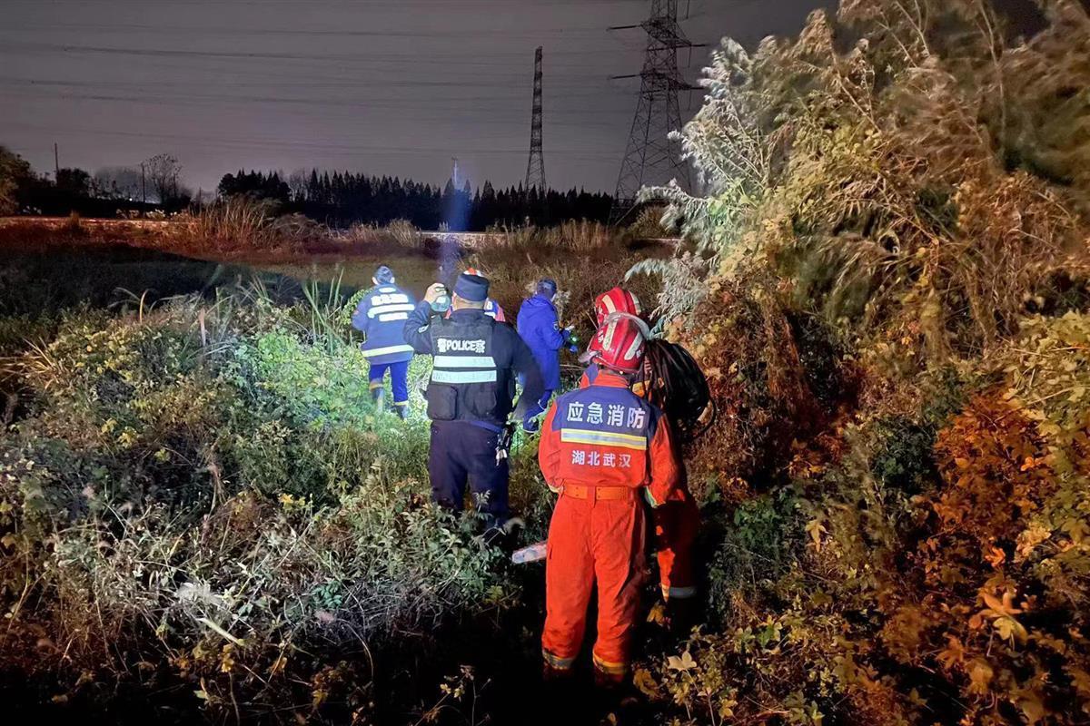 根據現場情況研究決定,在沼澤地上架起雲梯增加受力面積,派一人慢慢