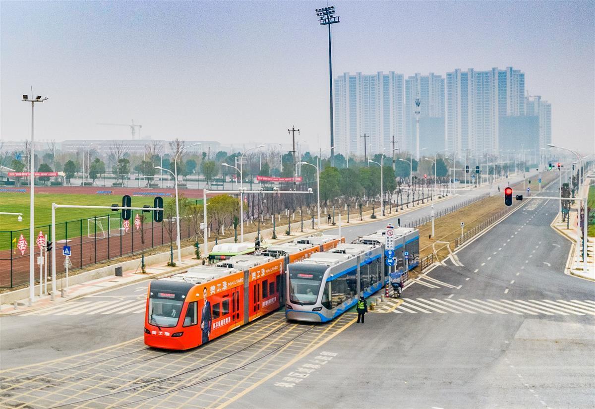 黃石現代有軌電車通車