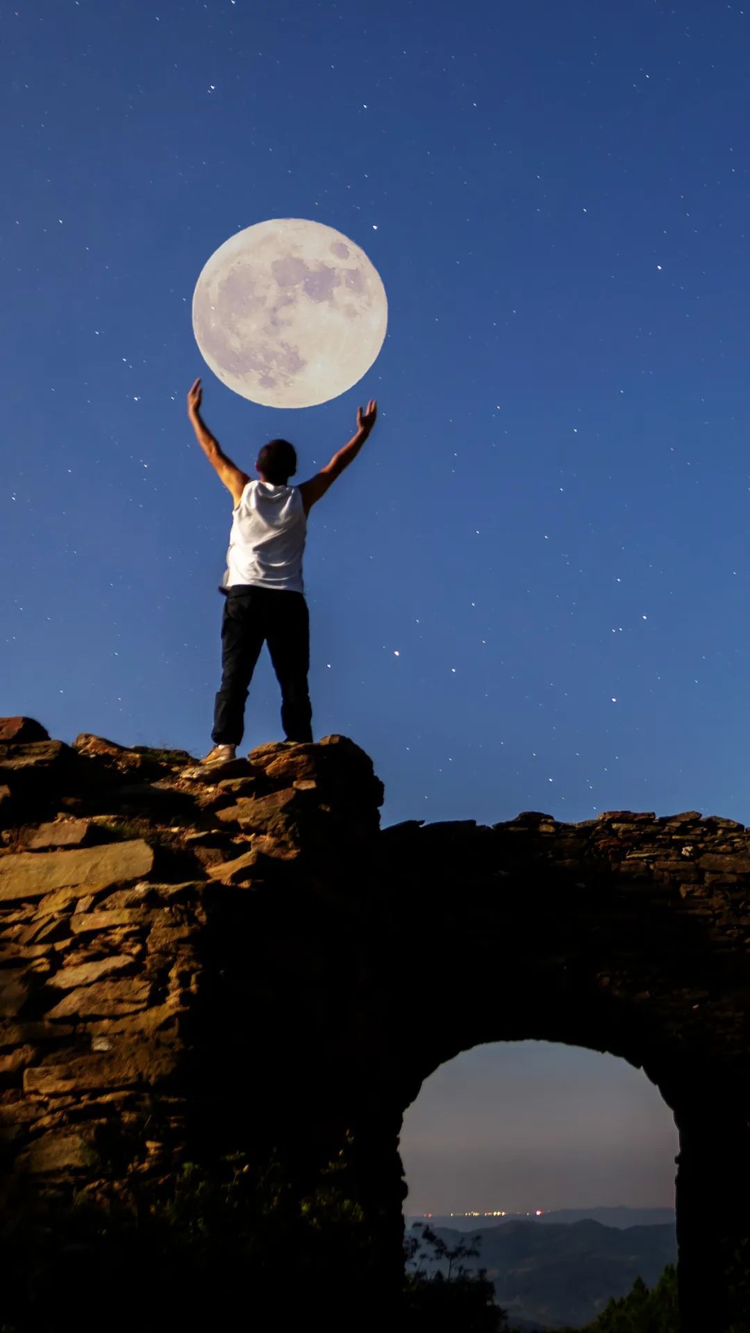 随县皓月当空一起欣赏超级月亮