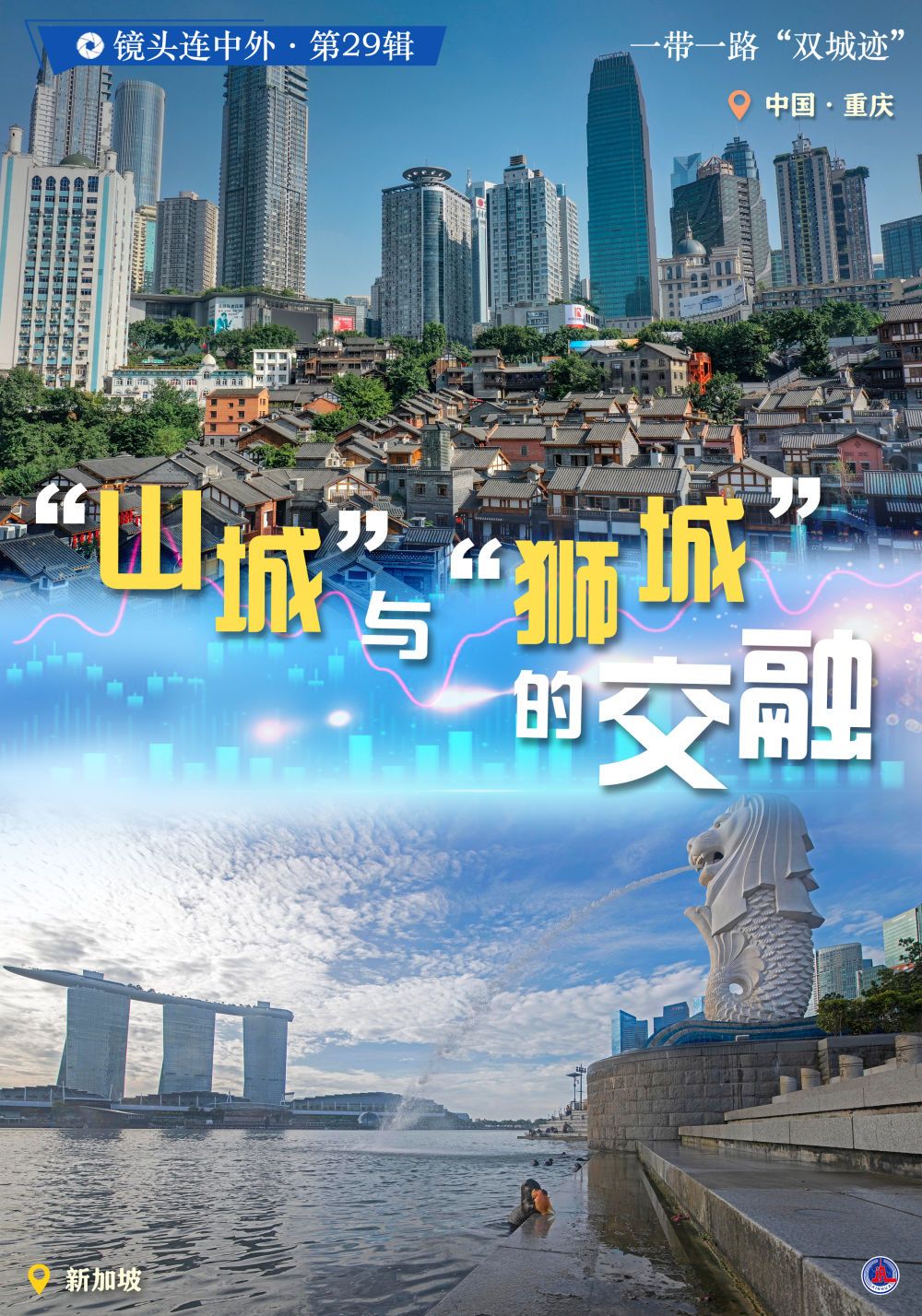 一带一路双城迹山城与狮城的交融