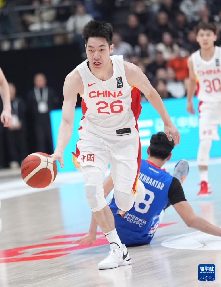 篮球亚洲杯预选赛中国队战胜蒙古国队