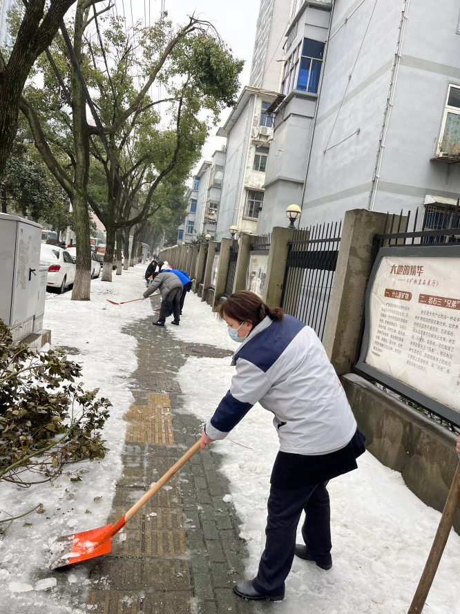 开展铲雪除冰大行动图片