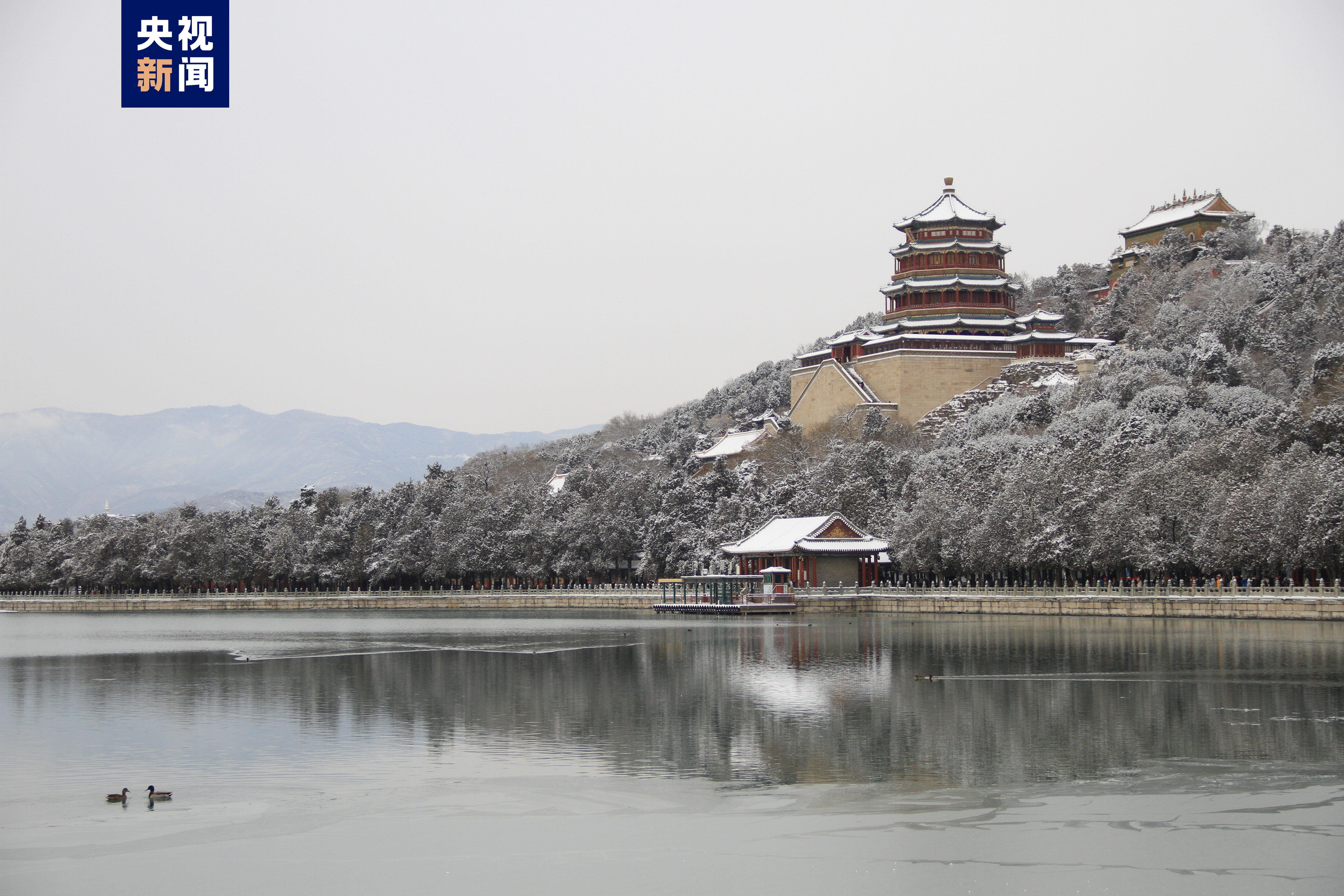 今日北京的雪景图片