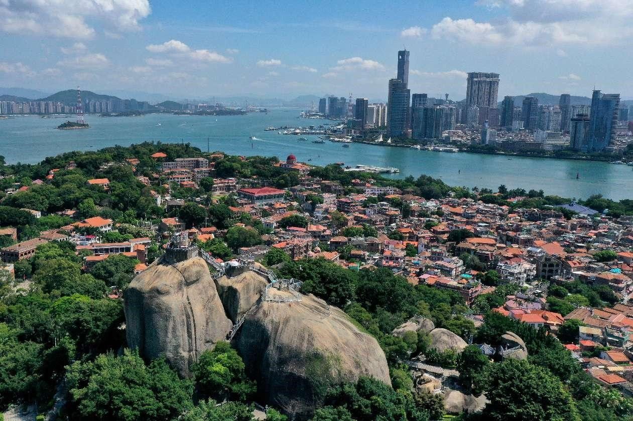 scenic area of xiamen, southeast chinas fujian province
