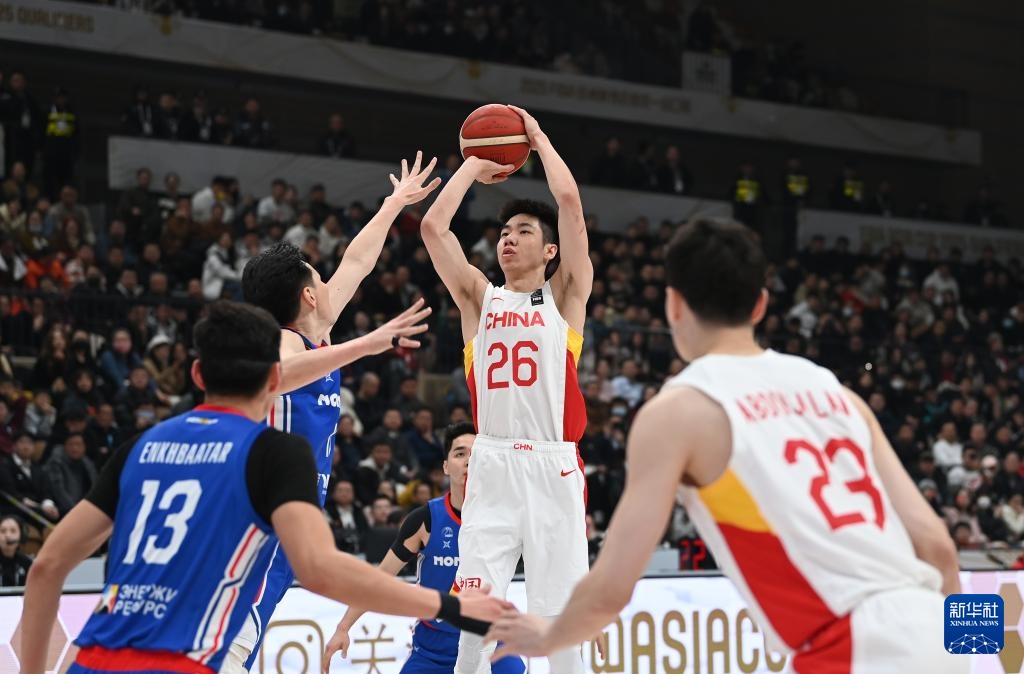 篮球亚洲杯预选赛中国队战胜蒙古国队