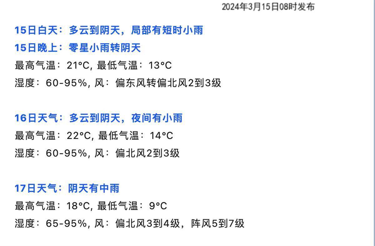 武汉新一轮冷空气后天到达 春游警惕花粉过敏