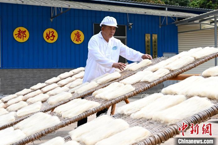 遇见福建灵通山下的村办米粉厂生产忙