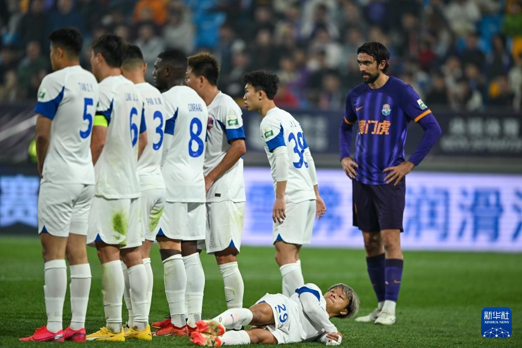 足球中超天津津门虎平梅州客家