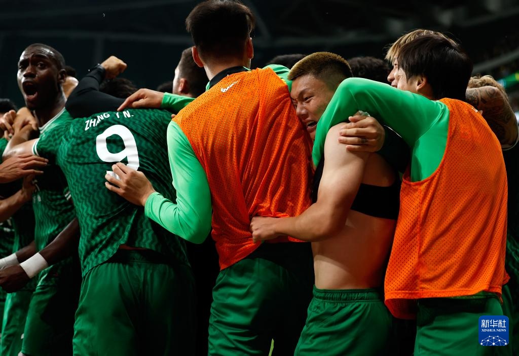 (体育)足球——中超:北京国安胜梅州客家