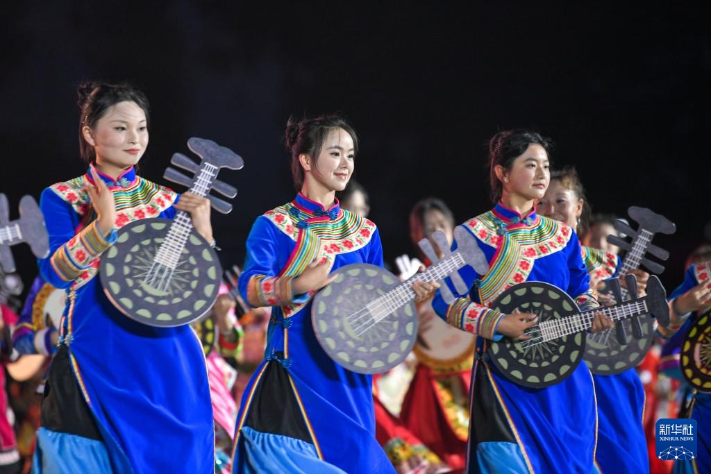 7月29日,贵州省威宁彝族回族苗族自治县迎来一年一度的彝族火把节.