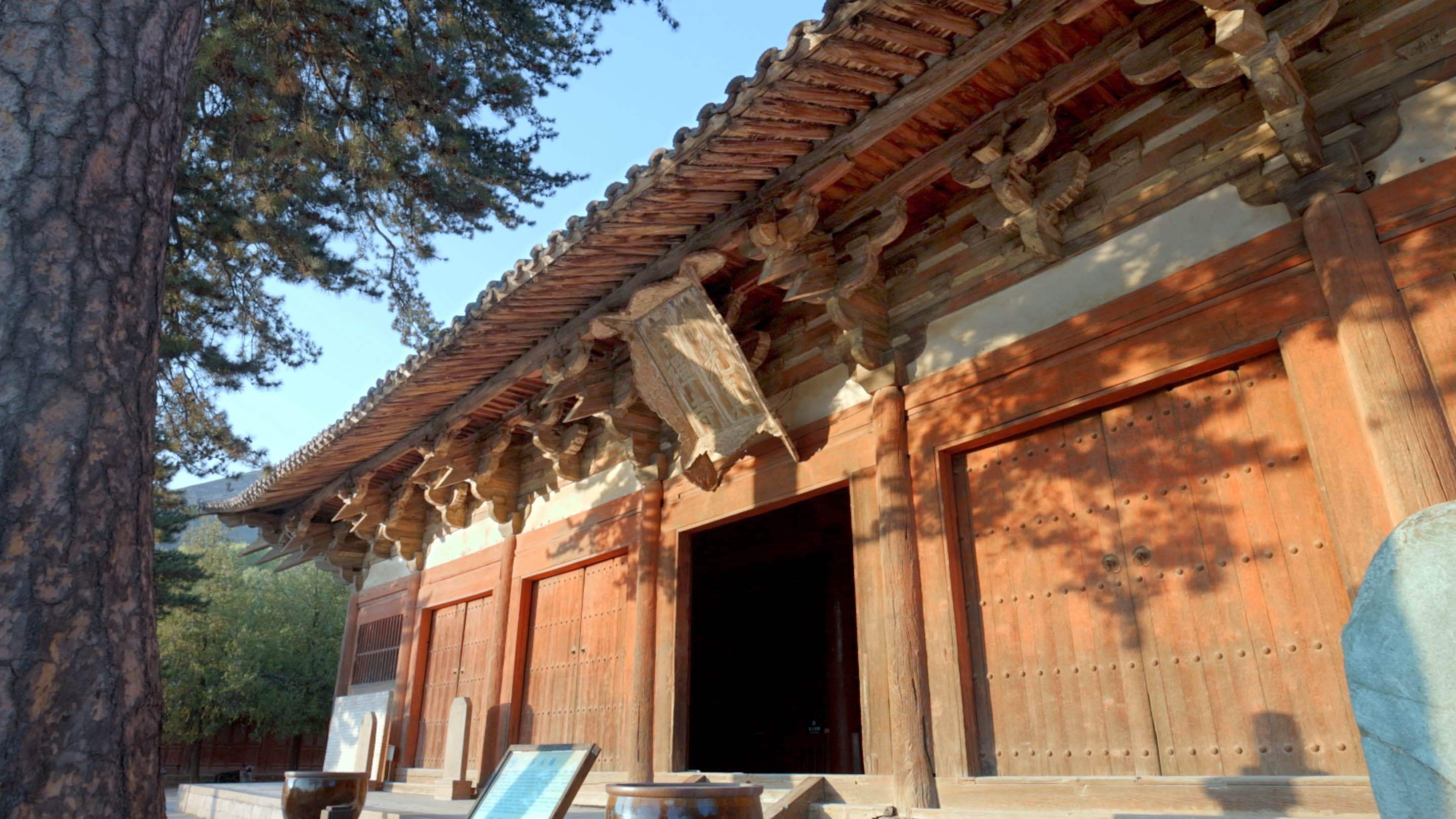 中断了古建考察虽然中国营造学社的学者们△梁思成,林徽因测绘佛光寺