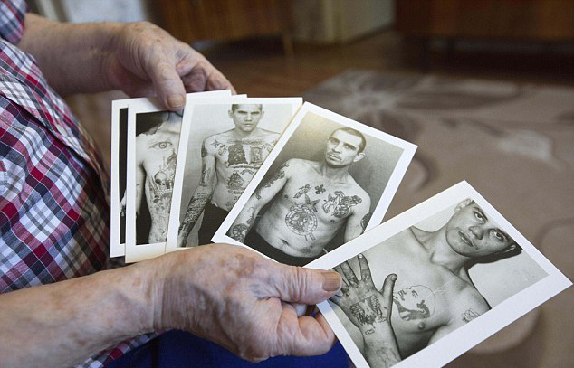 俄专家明察秋毫 看罪犯纹身便知其犯罪历史(组图)