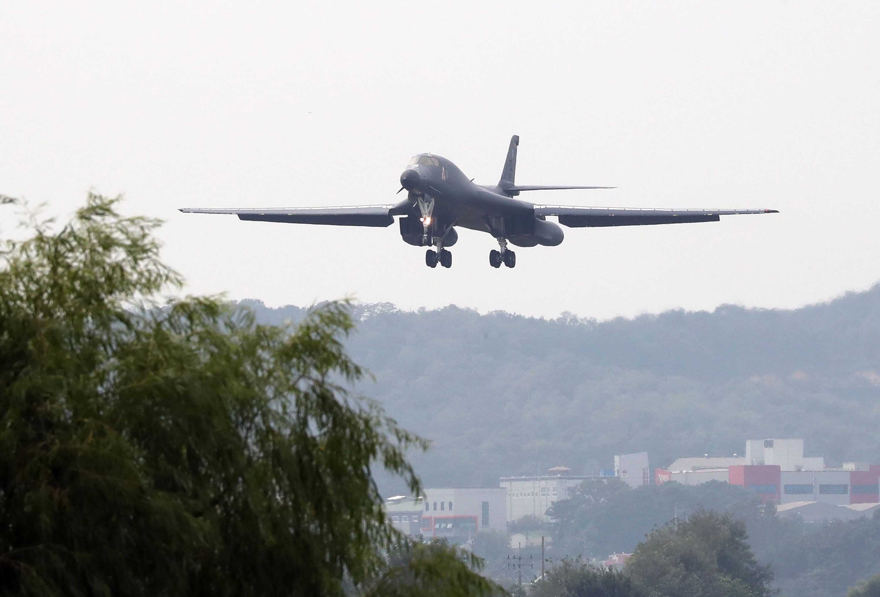 美军b1b轰炸机再次进入朝鲜半岛空域图