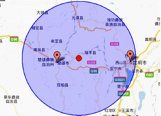 云南省禄丰县发生44级地震 震源深度10公里(图)