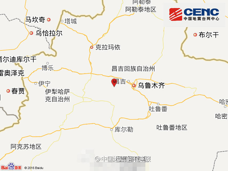 昌吉市地理位置图片