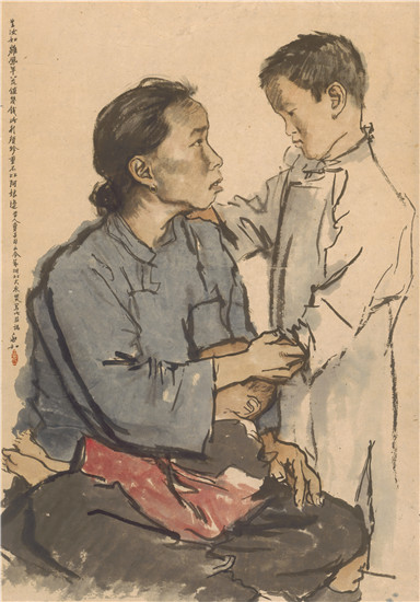 著名画家蒋兆和作品首次在汉展出 包括《流民图》珍贵手稿
