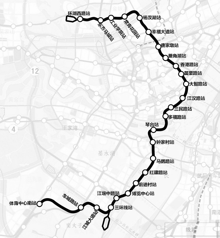 武汉地铁6号线路图片