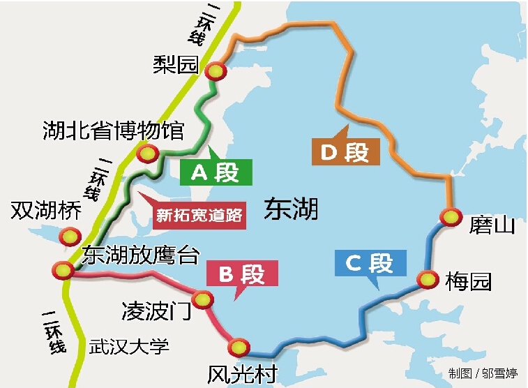 武汉东湖梨园地图图片